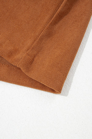 romper in Caramel with v-neck and sleeveless