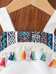 Children's Tassel Tank And Pants Set in this colorway