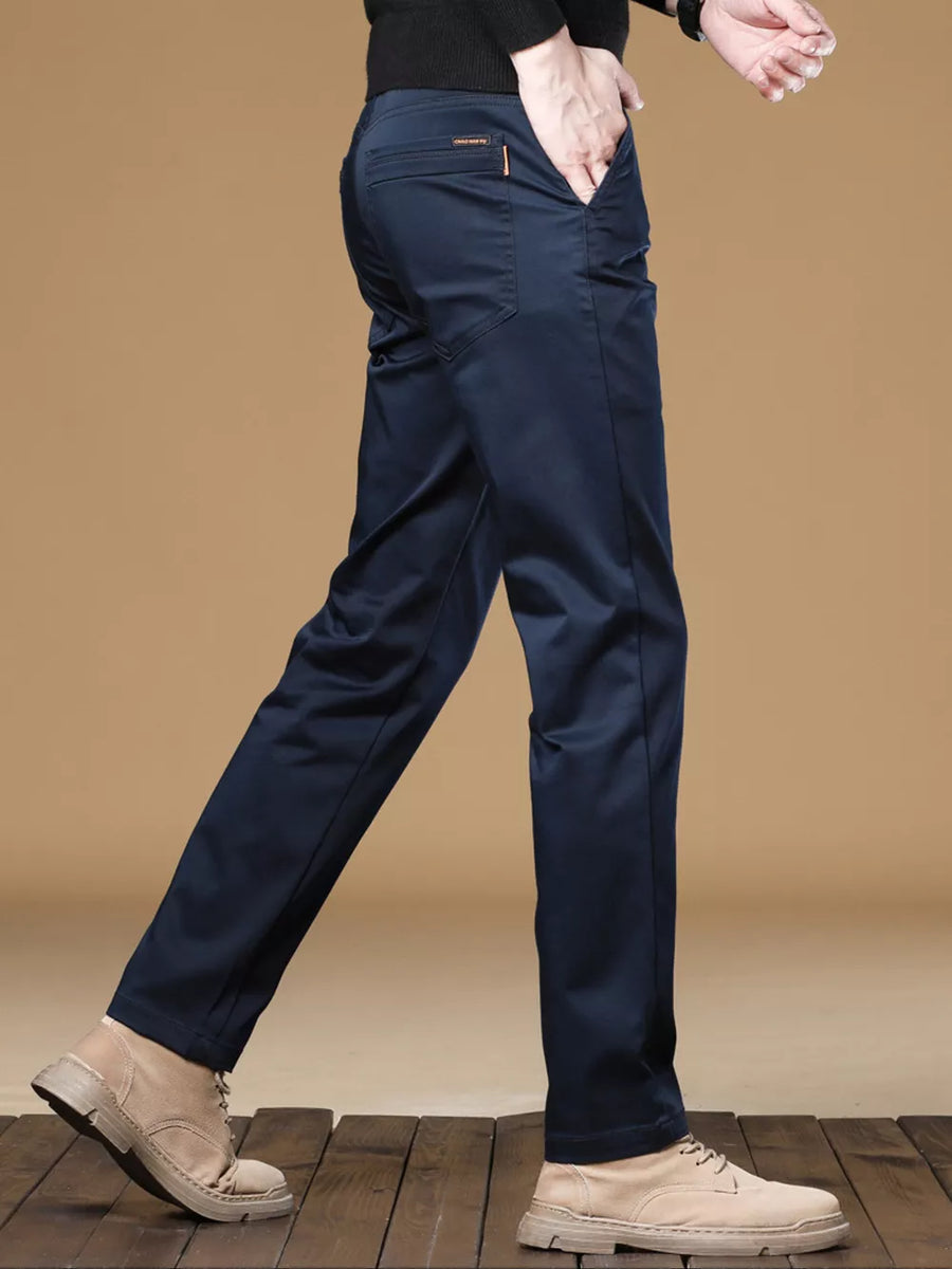 Men's Stretch Fit Casual Pants in Black