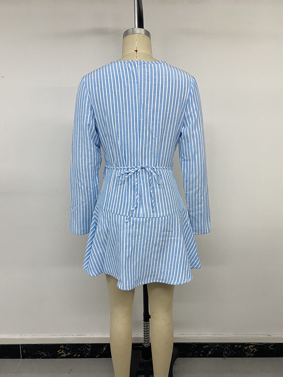 sky blue mini dress