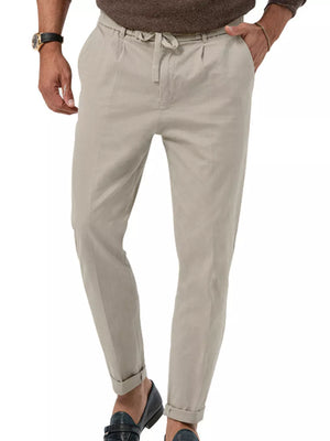 Men's Casual Drawstring Pants Plus Size in Deep Teal, view 17