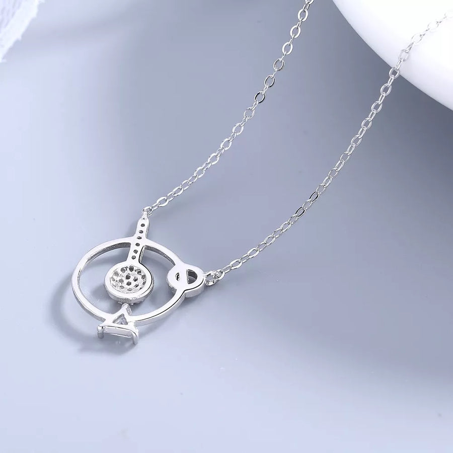 silver necklace with adjustable length and clasp