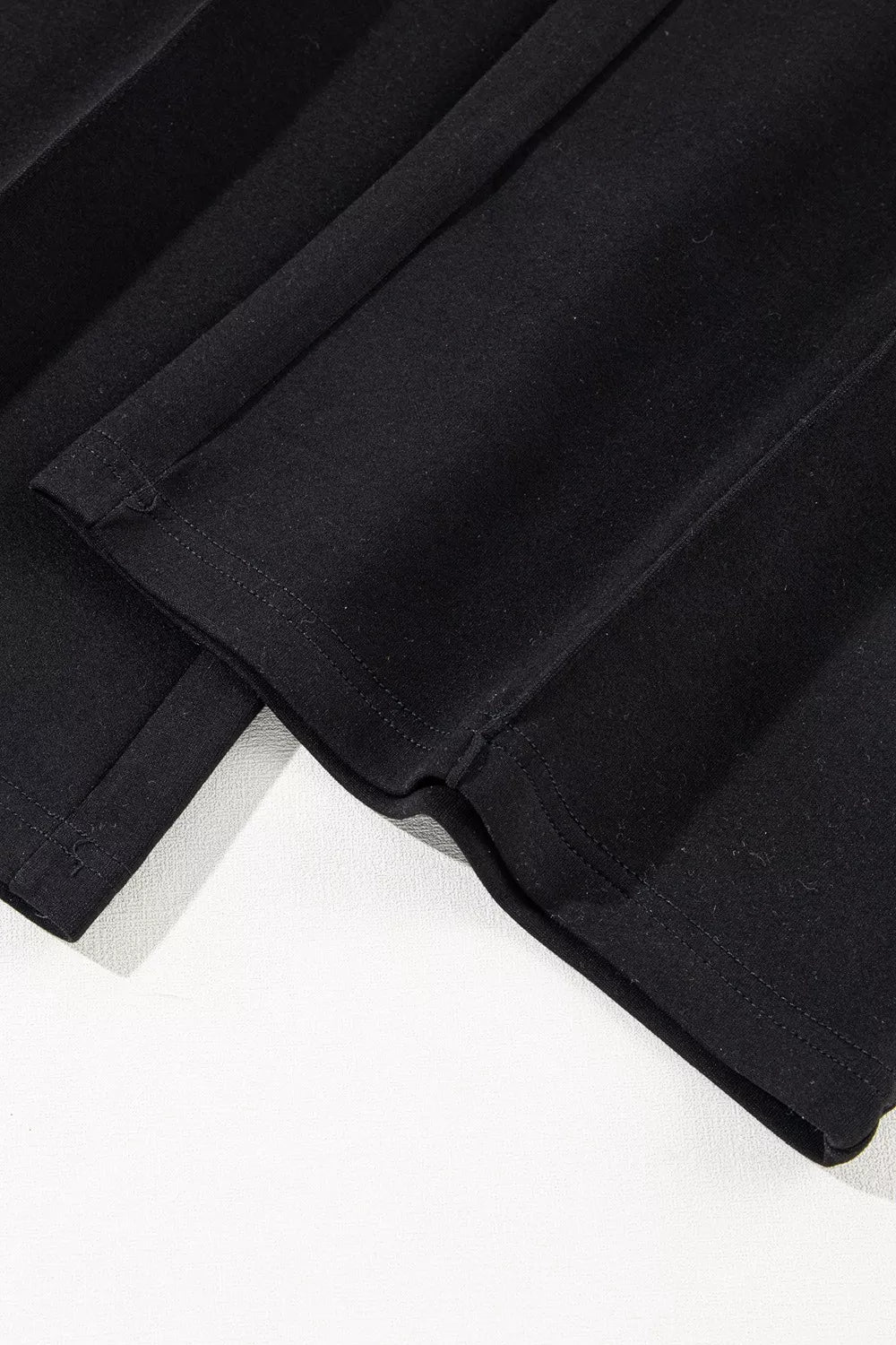 sweatshirt and sweatpants set in black with collared and long sleeve