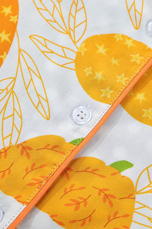 pajama set in orange