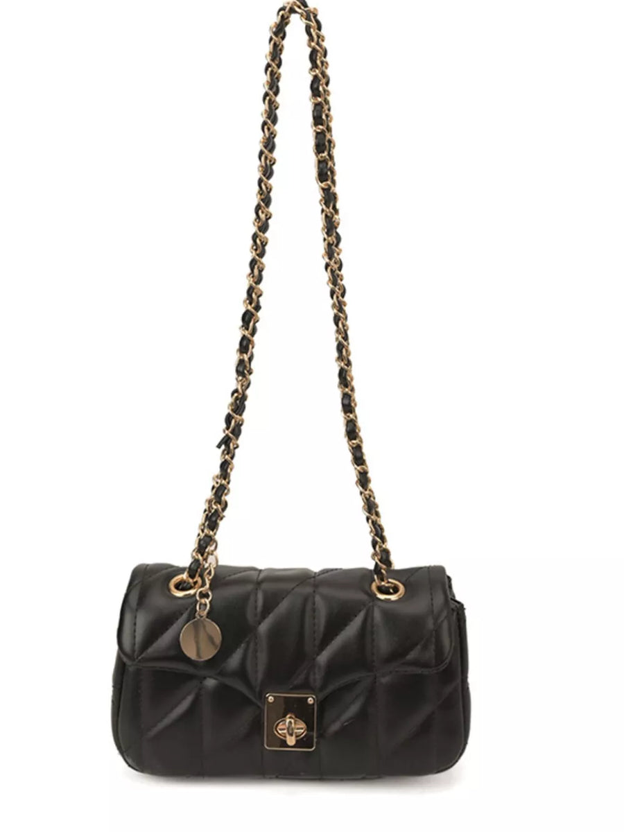 Quilted Chain Shoulder Bag option 5