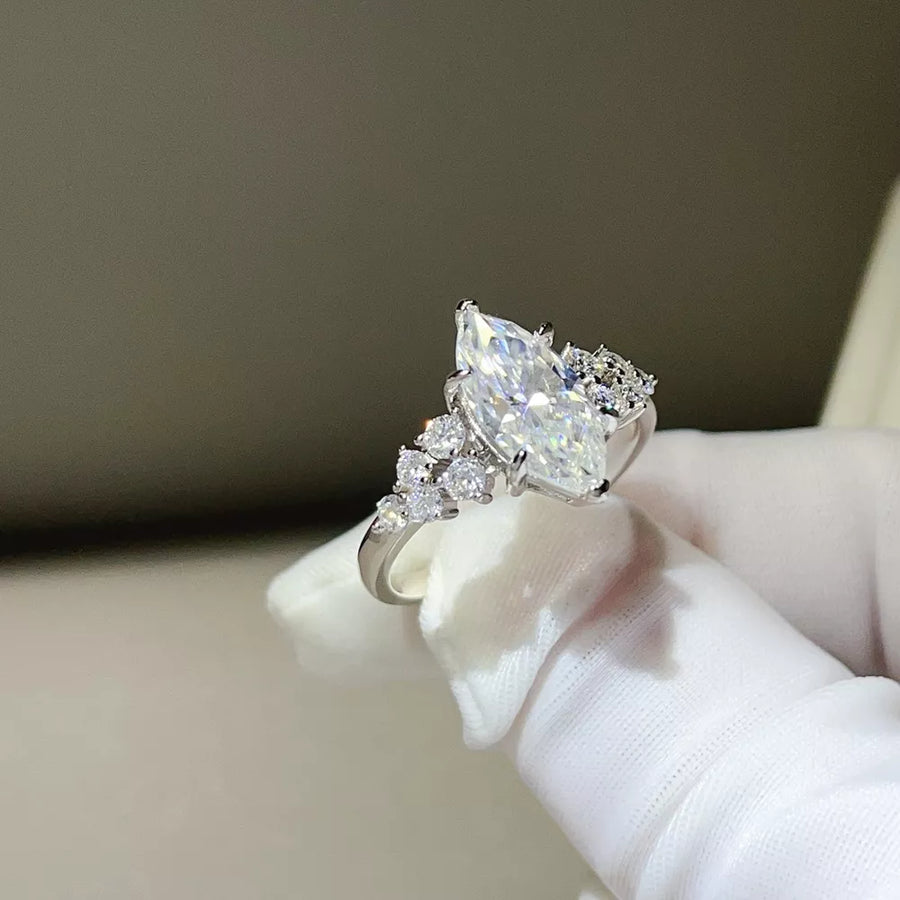 0.3 Carat Sterling Silver Solitaire Ring option 4