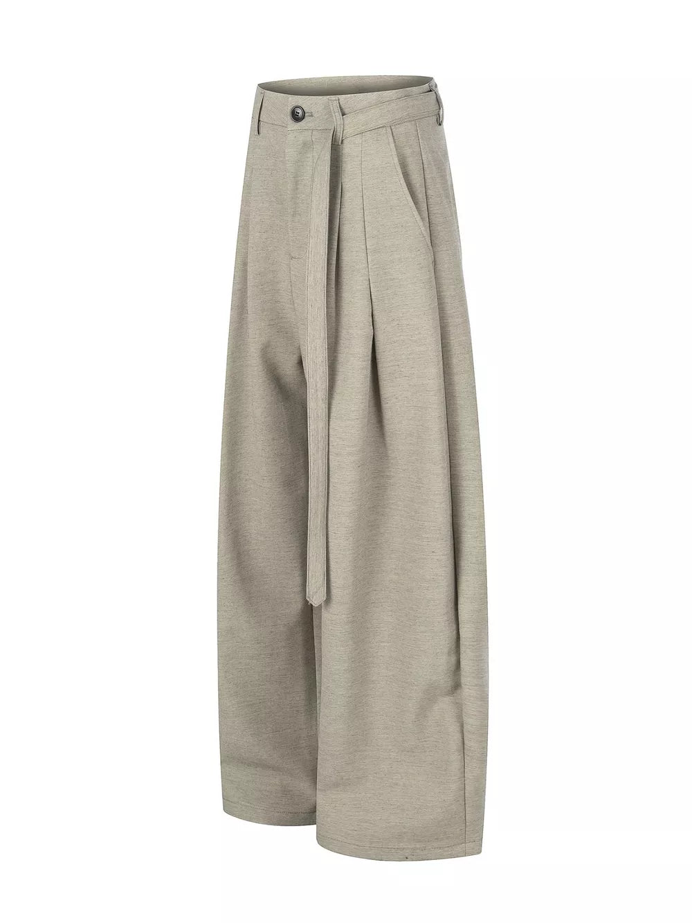 88% polyester, 8% viscose, 4% spandex Care instructions: Machine wash cold wide-leg pants in Tan with wide-leg silhouette