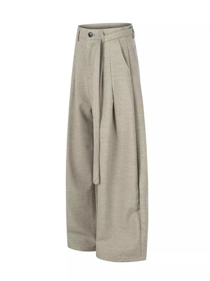 88% polyester, 8% viscose, 4% spandex Care instructions: Machine wash cold wide-leg pants in Tan with wide-leg silhouette