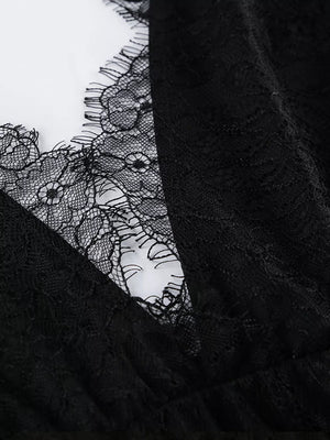 black maxi dress