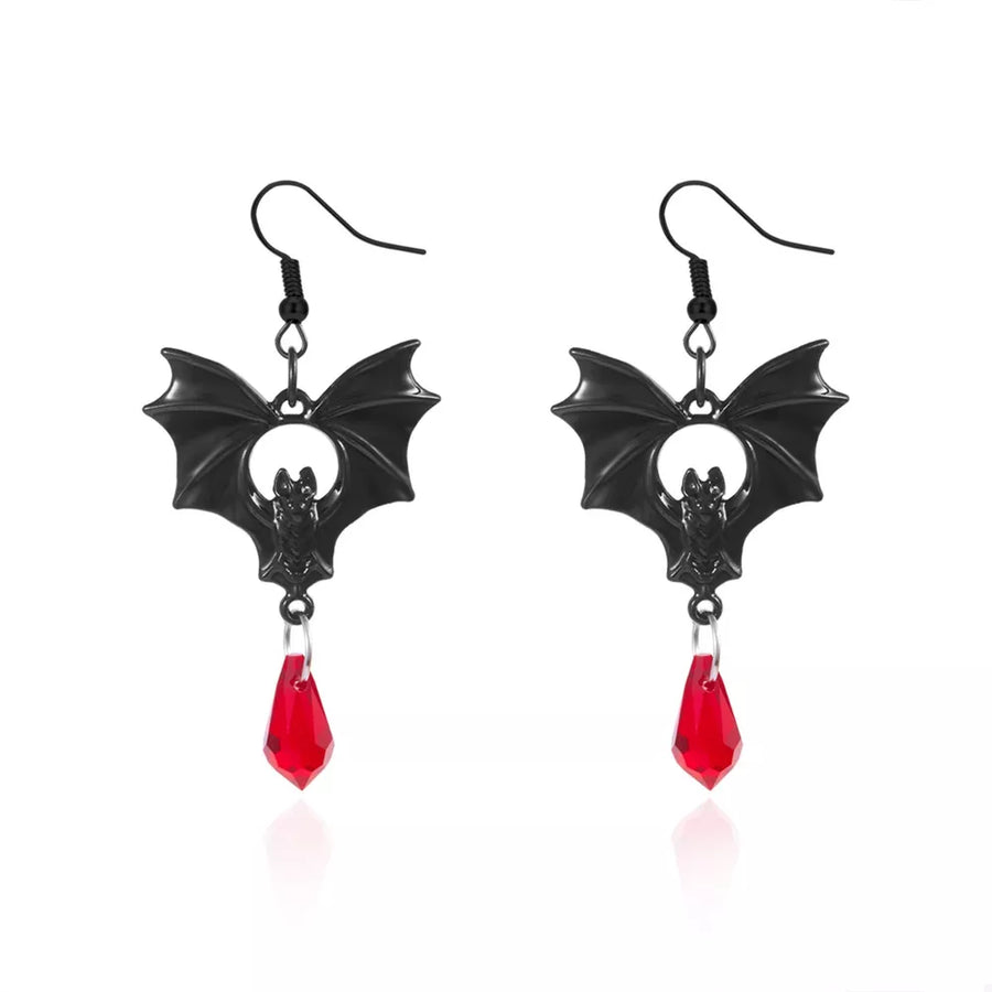 Alloy,Crystal,Silver-plated Care instructions: Avoid wearing during exercise, as earrings in Black with straight silhouette