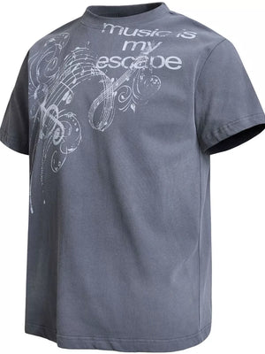Men's Round Neck Short Sleeve T-shirt, view 11