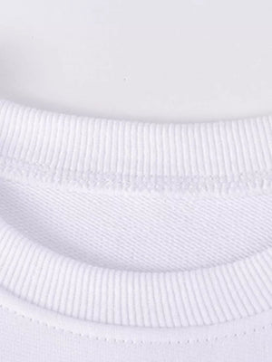 White with Children's Bunny Graphic Sweatshirt And Leggings Set