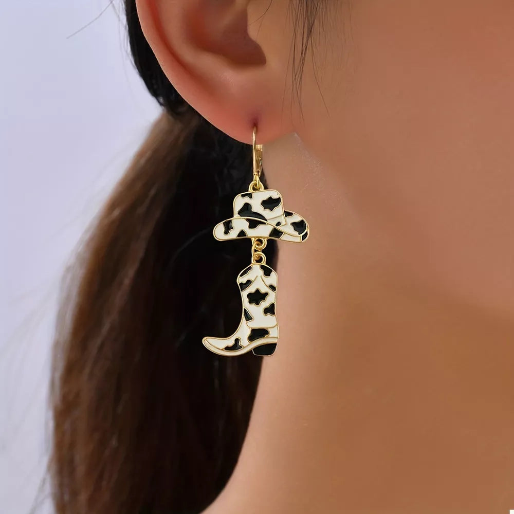 earrings in white featuring dangle and straight fit