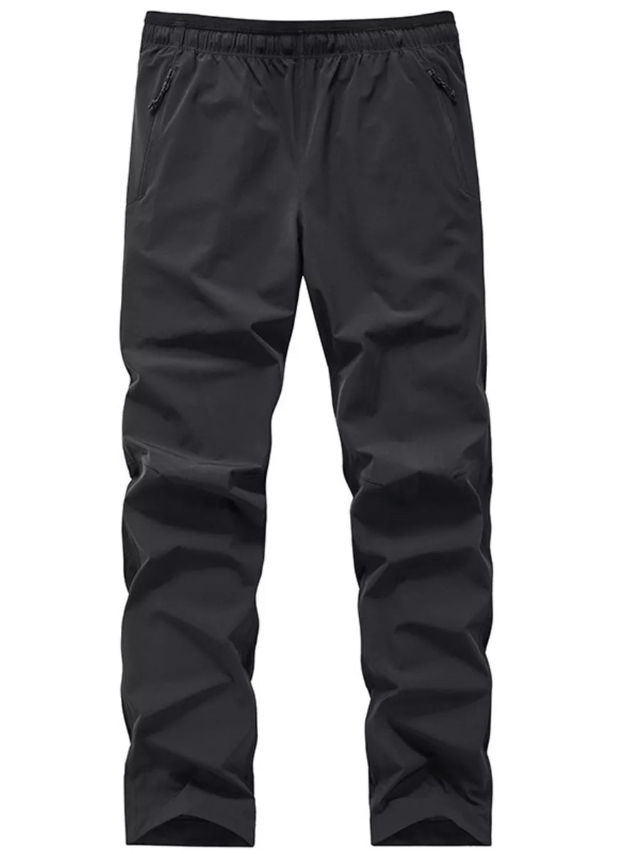 Black Men's Plus Size Lightweight Quick-dry Pants