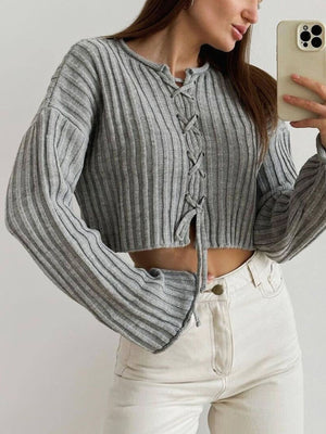 modern pullover sweater in Apricot with round neck