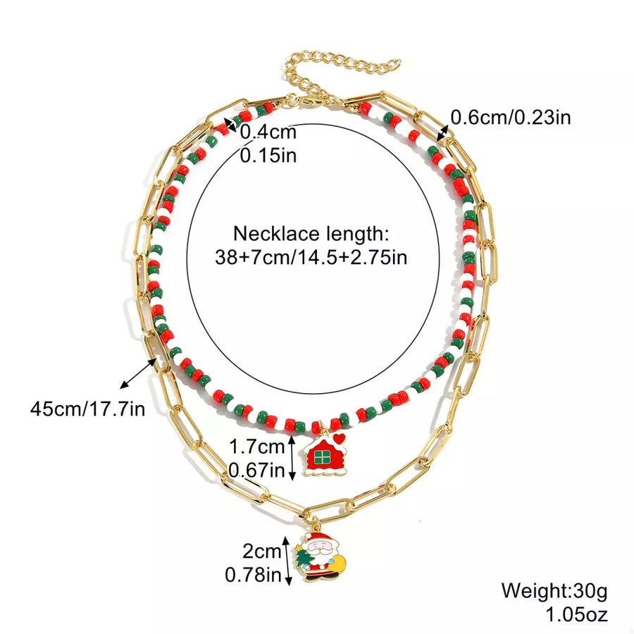 gold necklace with princess and clasp