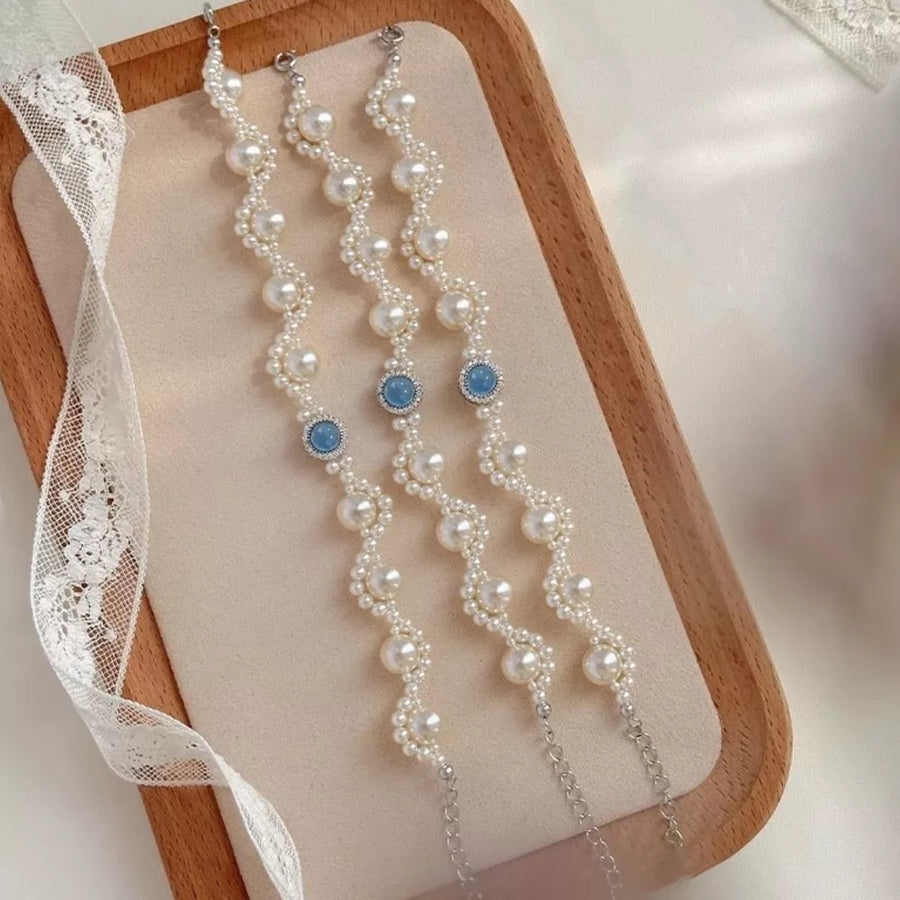 ivory bracelet with wrist-length and clasp