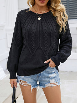 pullover sweater in Camel