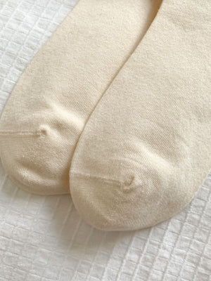 Style D socks with crew length and elastic