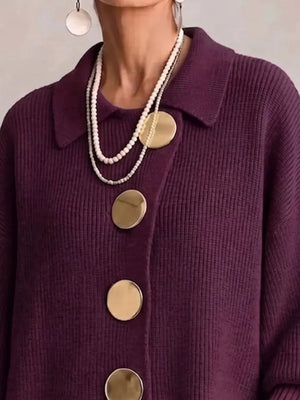 cardigan in Burgundy