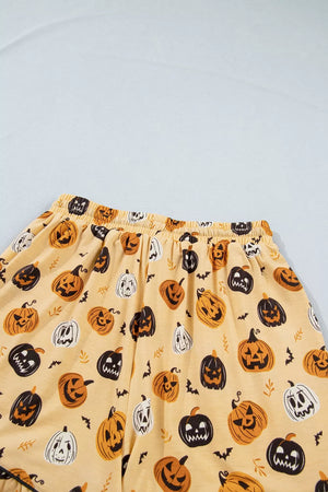 light yellow relaxed pajama set with collared