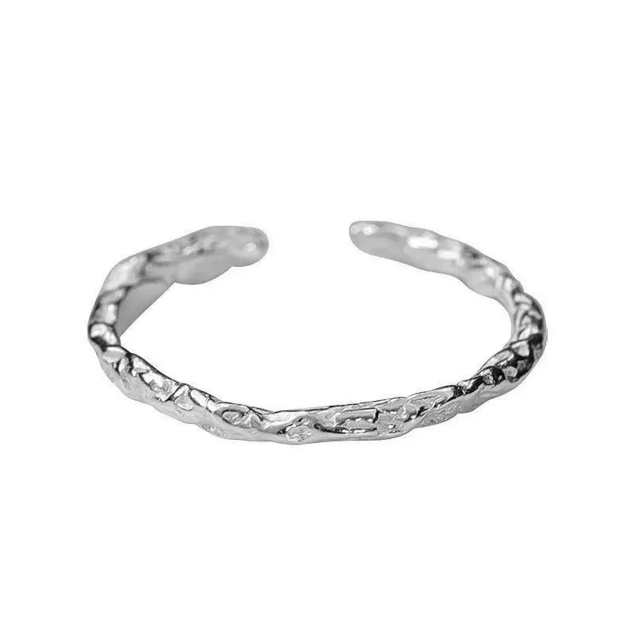 ring in Gray with textured and textured