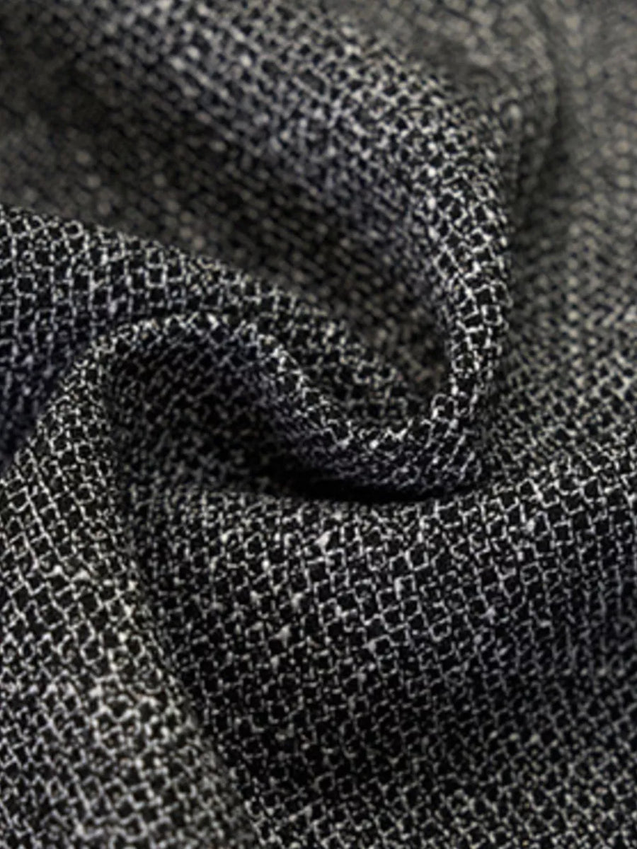 Dark gray textured sweatpants with a subtle woven pattern.