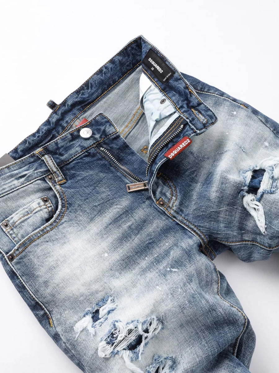 Medium with Men S Distressed Slim Fit Jeans in Medium