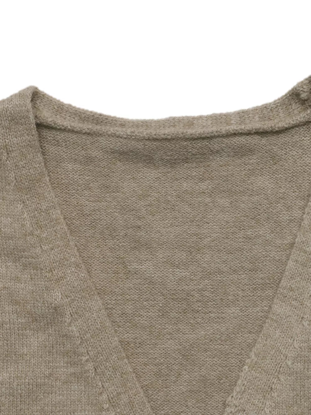 cardigan in camel with stretch and cropped