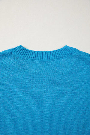 Western Embroidery Drop Shoulder Sweater option 9