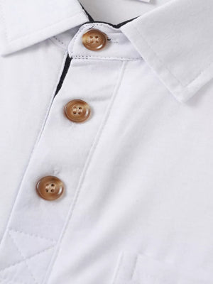 95%polyester, 5%spandex Care instructions: Machine wash cold polo shirt and shorts set in Khaki with regular silhouette