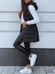 puffer vest in Royal Blue
