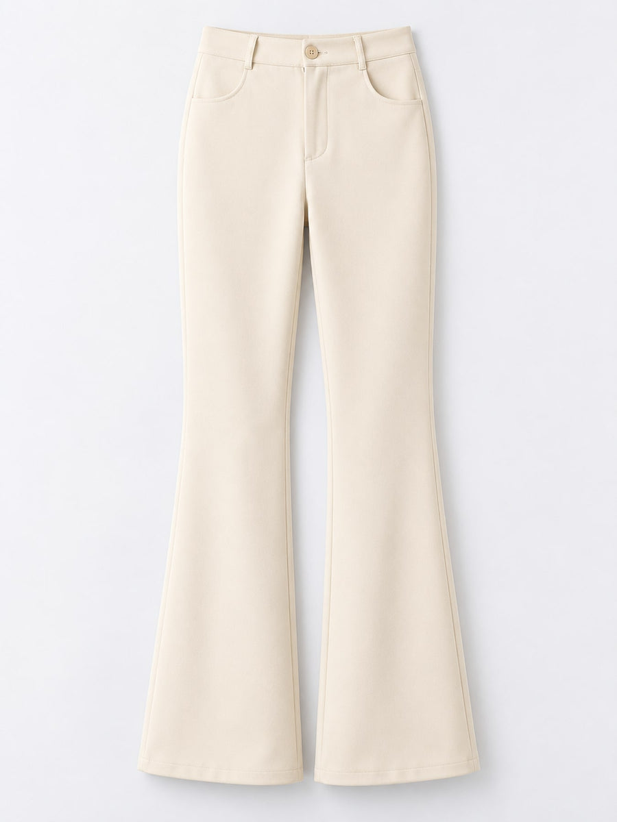 black with trousers with high-waisted
