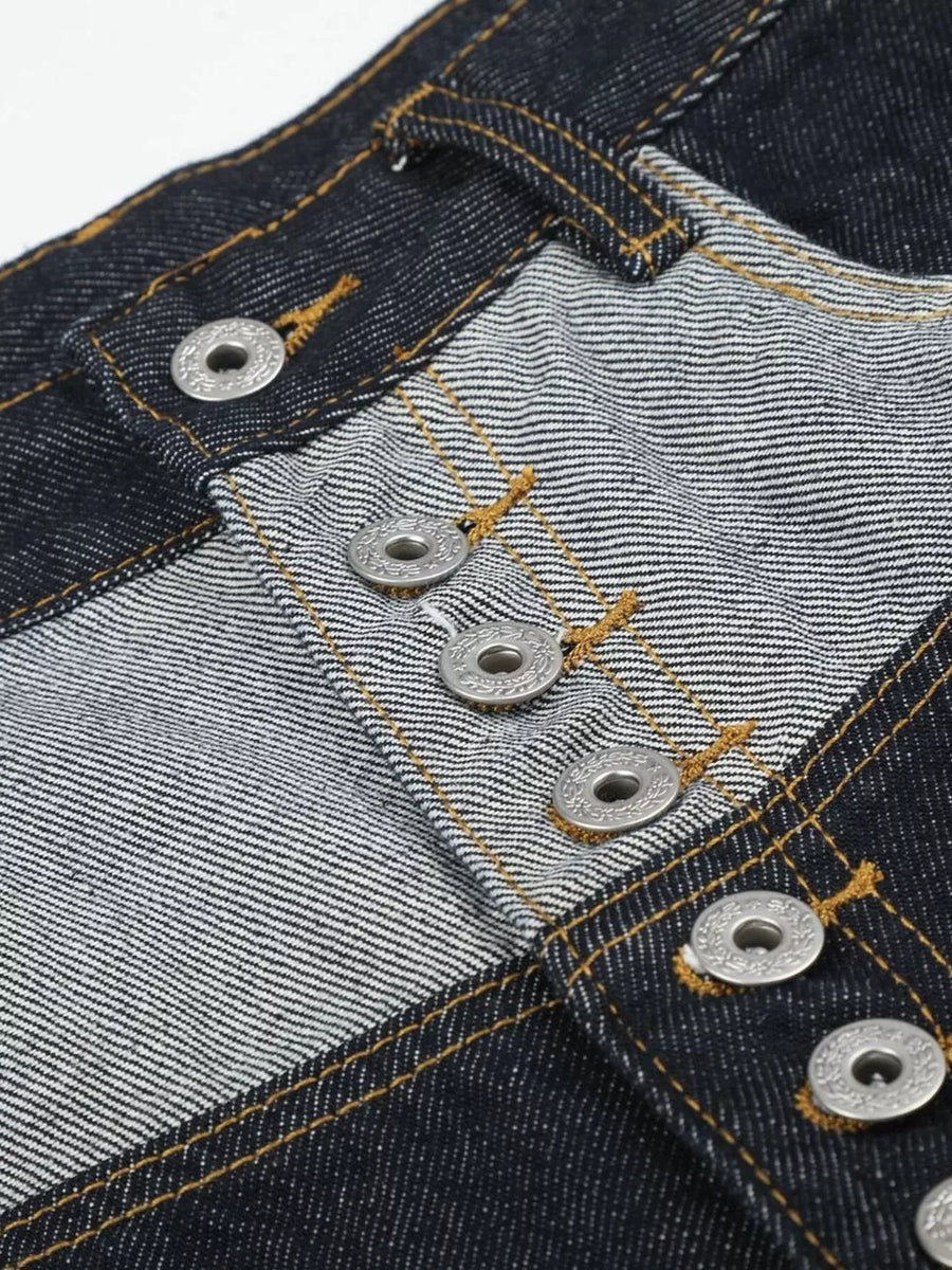 Men's Button Fly Denim Capris option 5