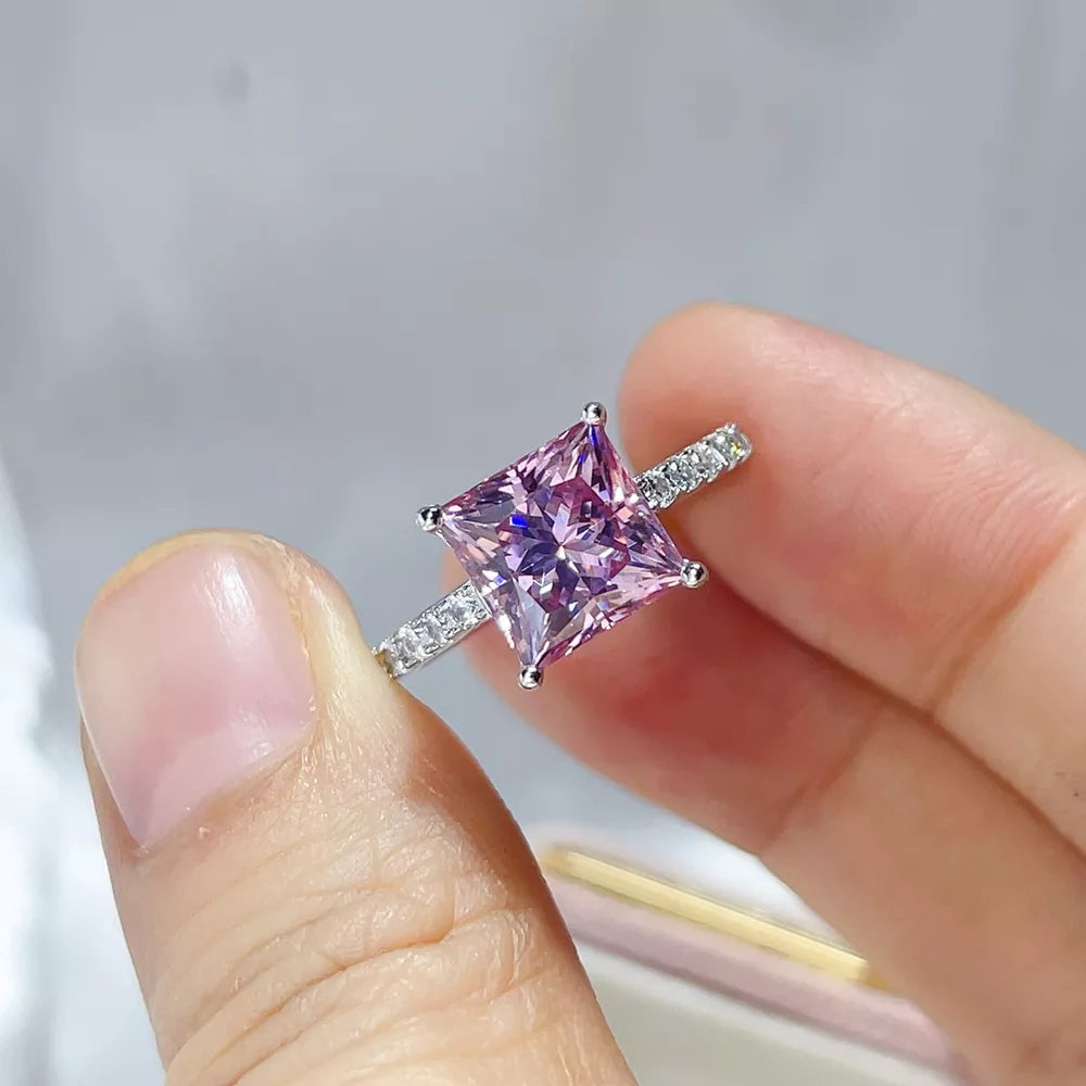 2 Carat 925 Sterling Silver Moissanite Ring option 3