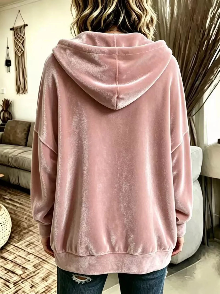100% polyester Care instructions: Machine wash cold hoodie in Dark Green with relaxed silhouette