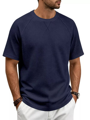 classic t-shirt in Army Green with crew neck