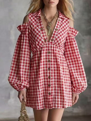 tan mini dress with ruched and long sleeve