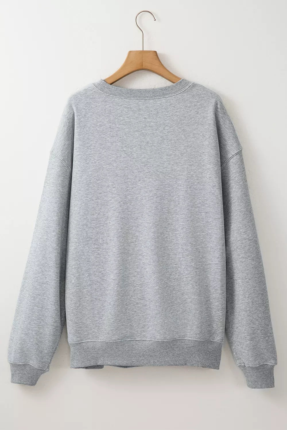 sweatshirt featuring floral in Gray with 50% polyester, 50% cotton Care instructions: Machine wash cold texture