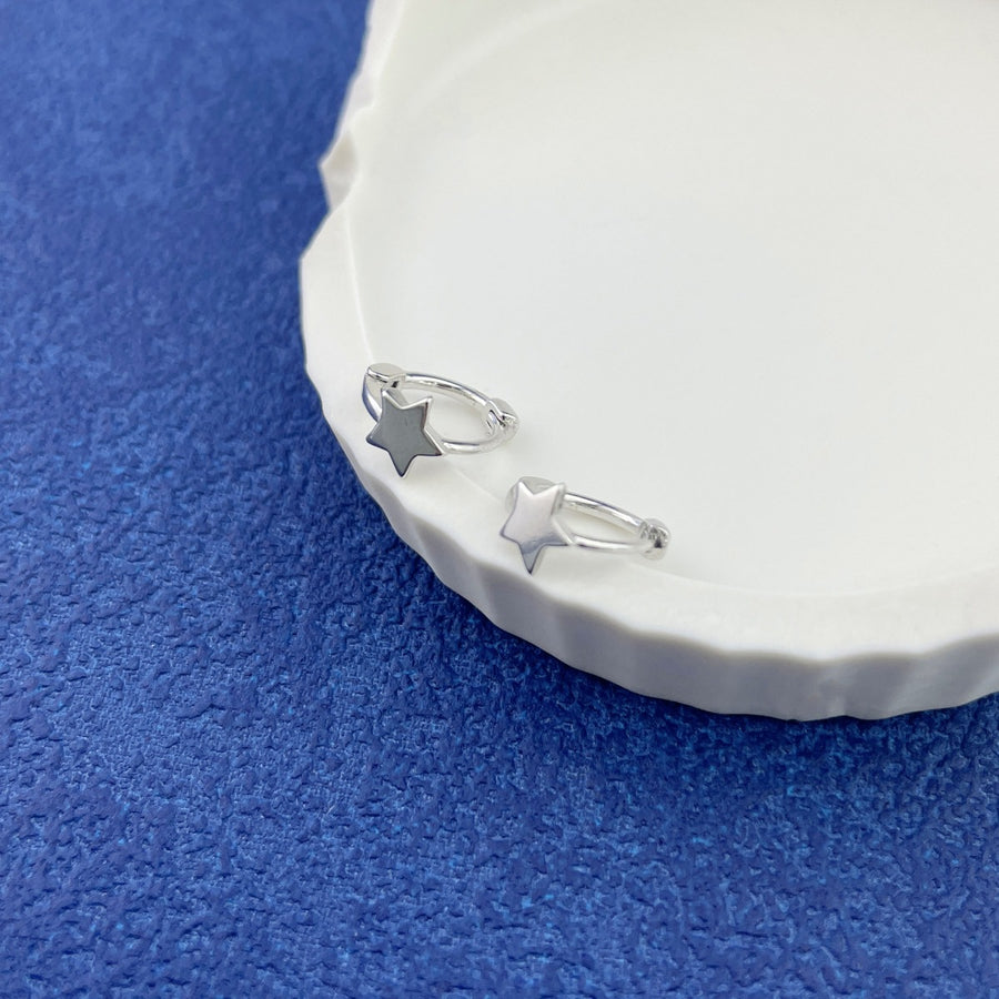 925 sterling silver Care instructions: Avoid wearing during exercise, as sweat w earrings in silver with hoop silhouette