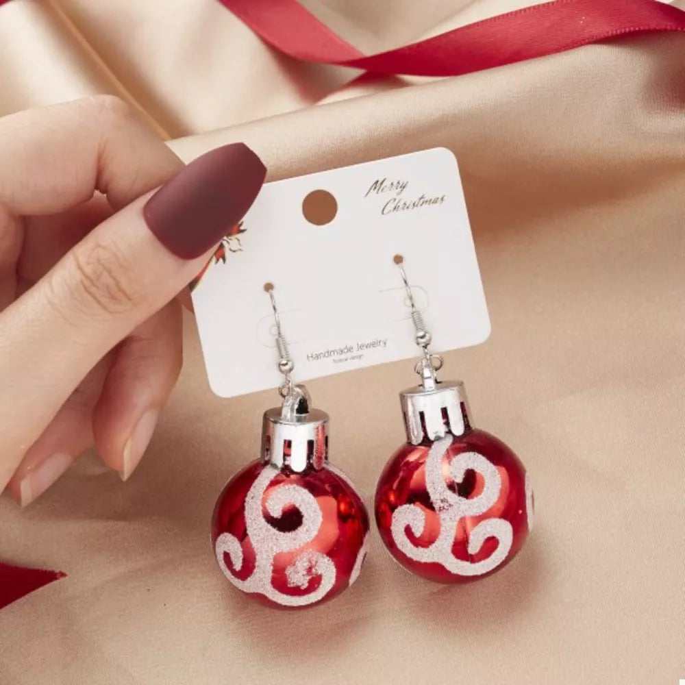 earrings in red featuring drop earrings and drop fit