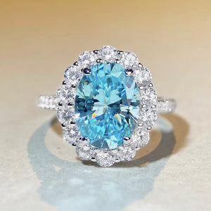 glam ring in silver with none