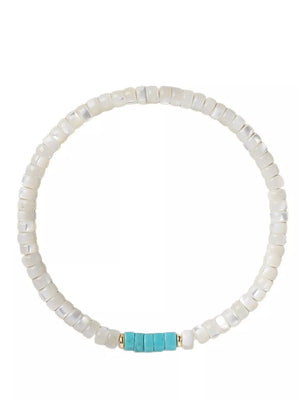 bohemian bracelet in Pastel Blue with N/A