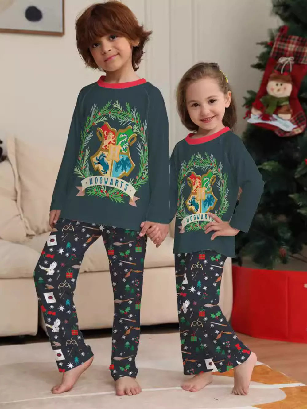 pajama set featuring graphic print in red with 95% polyester, 5% spandex Care instructions: Machine wash cold texture
