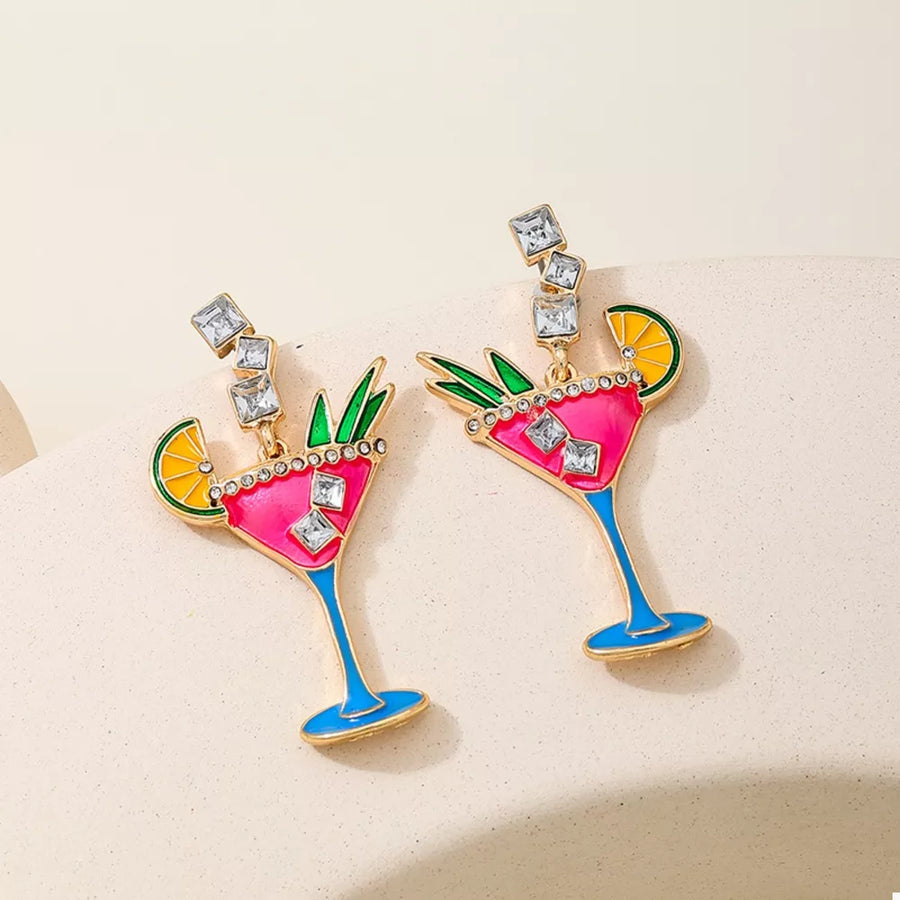 18K Gold-Plated, Alloy, Glass, Resin Care instructions: Avoid wearing during exe earrings in emerald green with straight