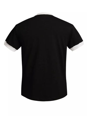 Grey Men's Us Flag Graphic Round Neck T-shirt