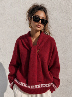 pullover sweater in cream