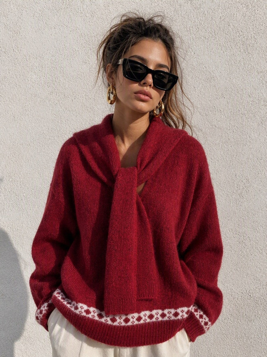 pullover sweater in cream