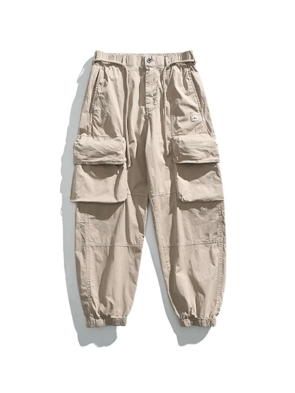 Black Men's Full Size Multiple Pockets Sweatpants Set
