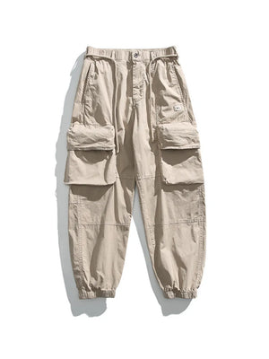 Black Men's Full Size Multiple Pockets Sweatpants Set